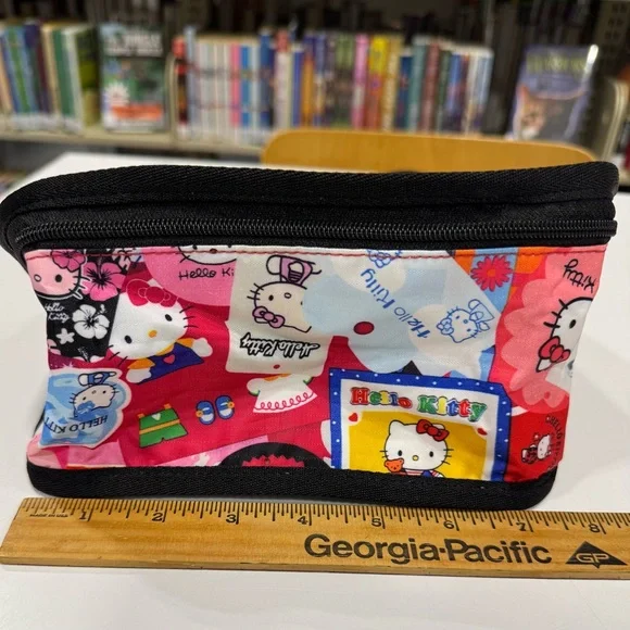 LeSportsac Red and Pink Hello Kitty Packing Cube Mesh Pocket Travel Organizer - Picture 10 of 11